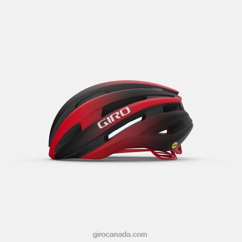 Giro Matte Black/Bright Red Unisex Synthe Mips Ii Helmet 46F4N480
