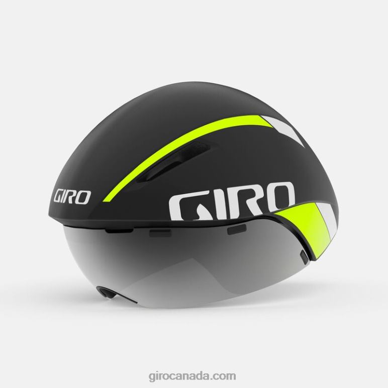 Giro Matte Black Fade/Highlight Yellow Unisex Aerohead Mips Helmet 46F4N33