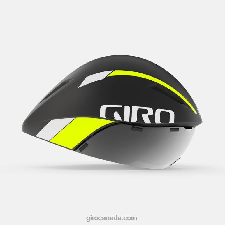 Giro Matte Black Fade/Highlight Yellow Unisex Aerohead Mips Helmet 46F4N33