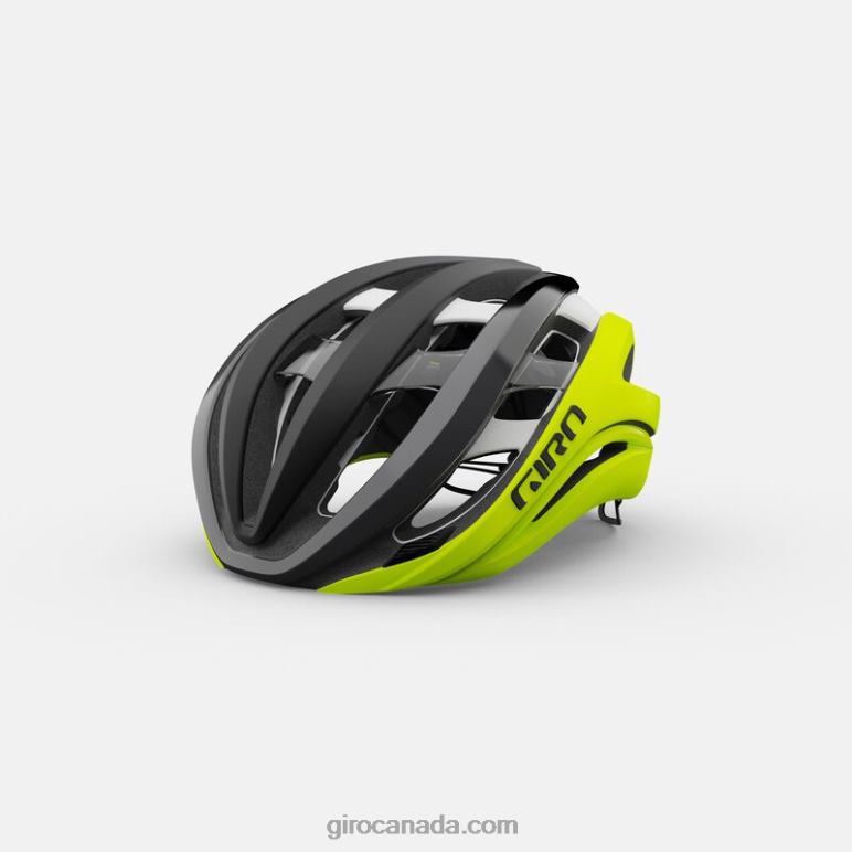 Giro Matte Black Fade/Highlight Yellow Unisex Aether Spherical Helmet 46F4N267