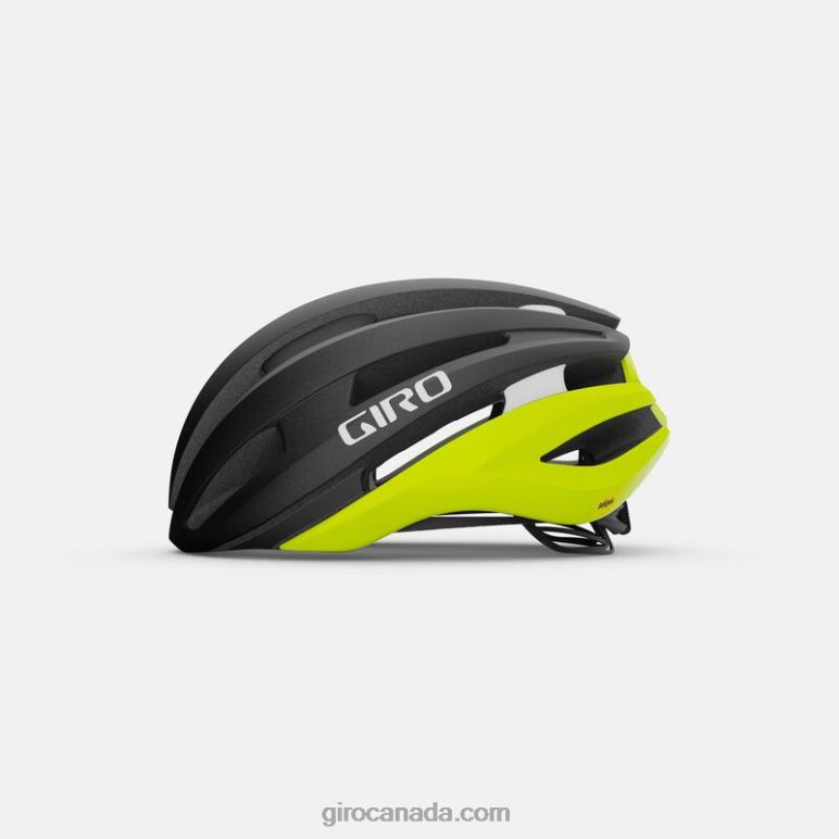 Giro Matte Black/Highlight Yellow Unisex Synthe Mips Ii Helmet 46F4N481