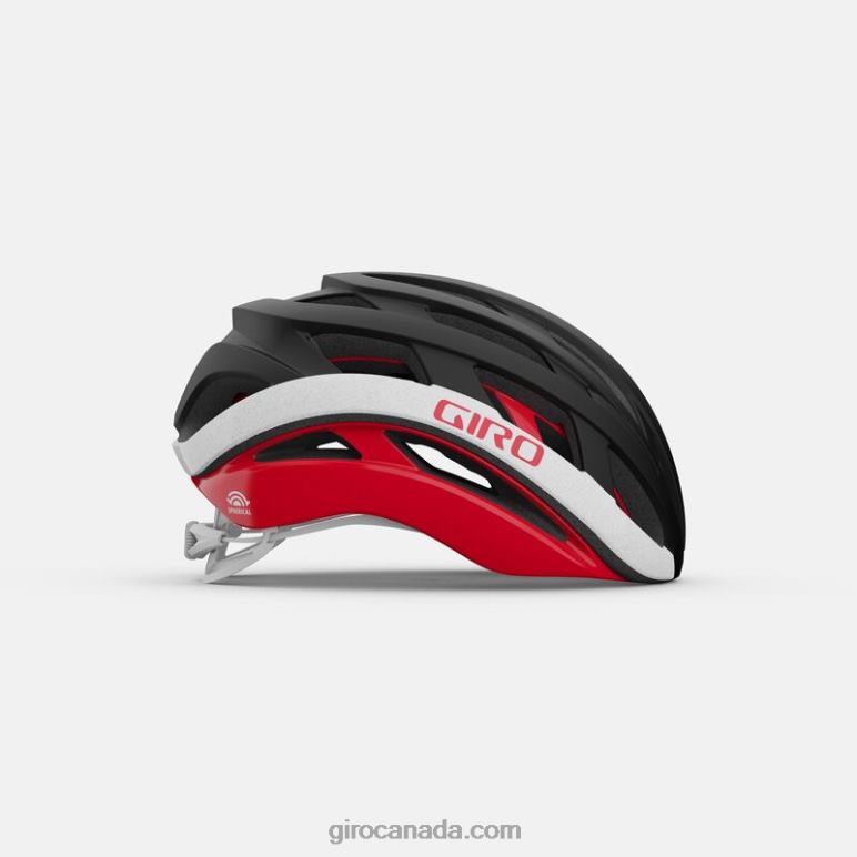 Giro Matte Black/Red Unisex Helios Spherical Helmet 46F4N278