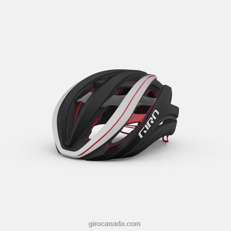 Giro Matte Black/White/Bright Red Unisex Aether Spherical Helmet 46F4N268