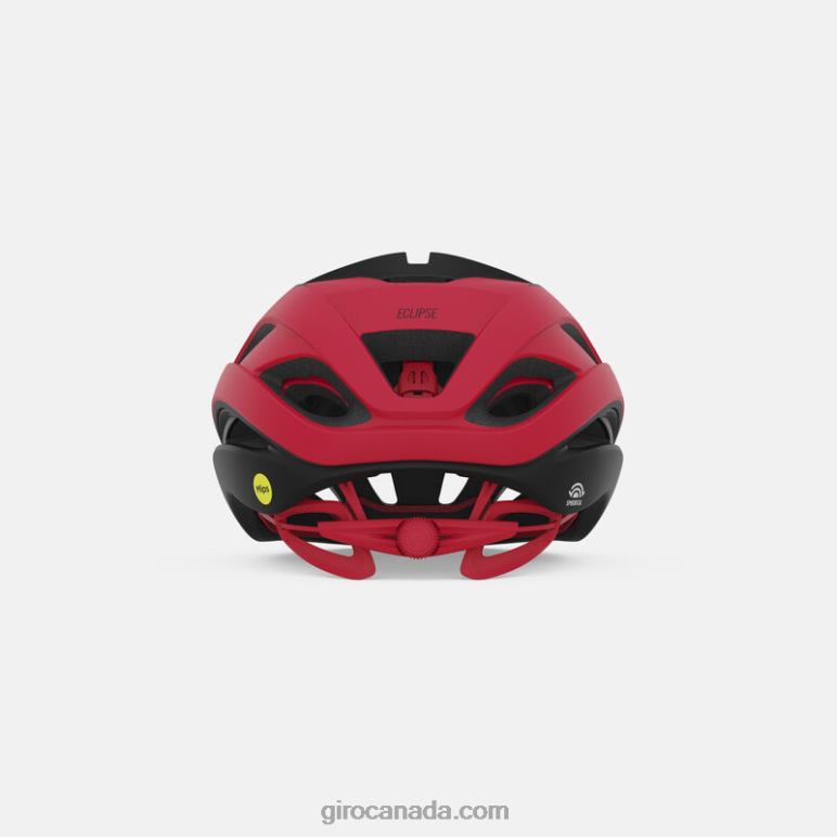 Giro Matte Black/White/Bright Red Unisex Eclipse Spherical Helmet 46F4N77