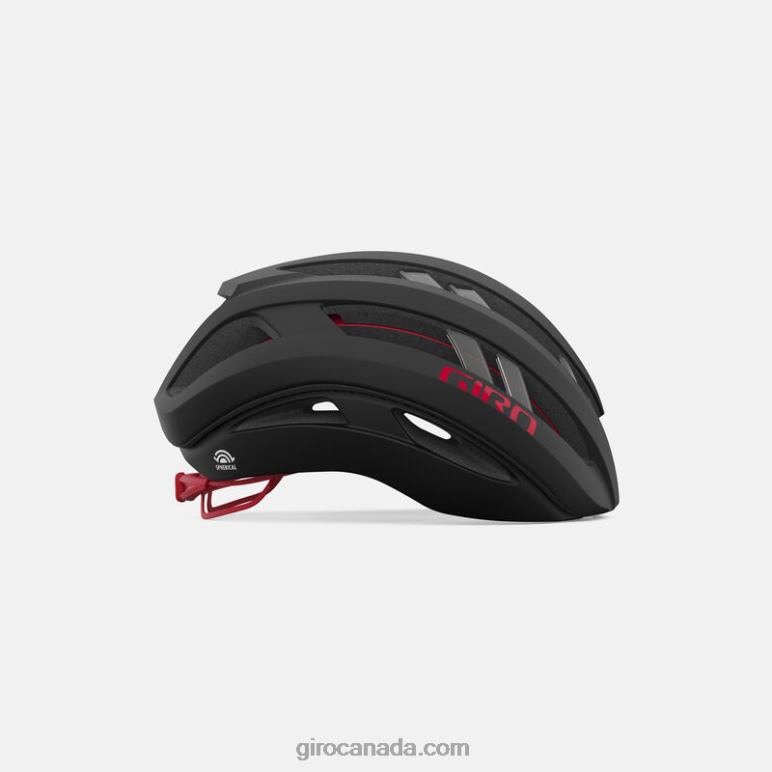 Giro Matte Carbon/Red Unisex Aries Spherical Helmet 46F4N19
