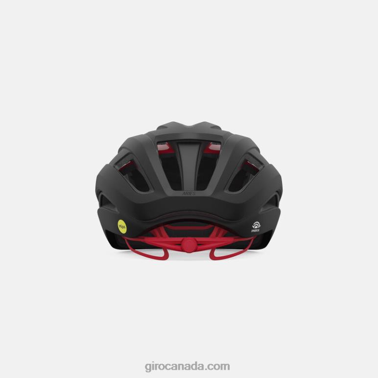 Giro Matte Carbon/Red Unisex Aries Spherical Helmet 46F4N19