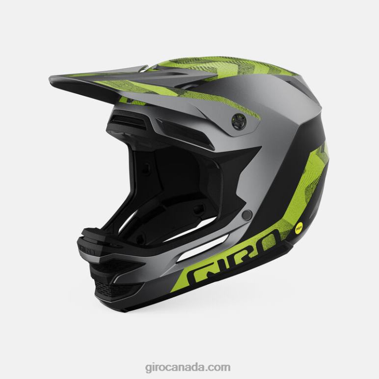 Giro Matte Metallic Black/Ano Lime Unisex Insurgent Spherical Helmet 46F4N262
