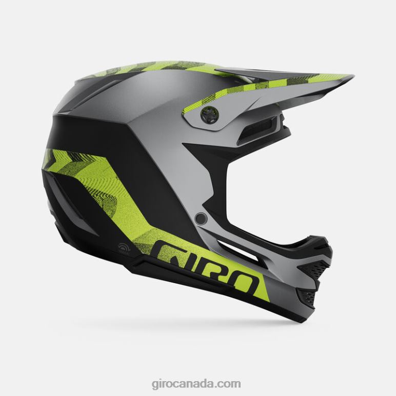Giro Matte Metallic Black/Ano Lime Unisex Insurgent Spherical Helmet 46F4N262
