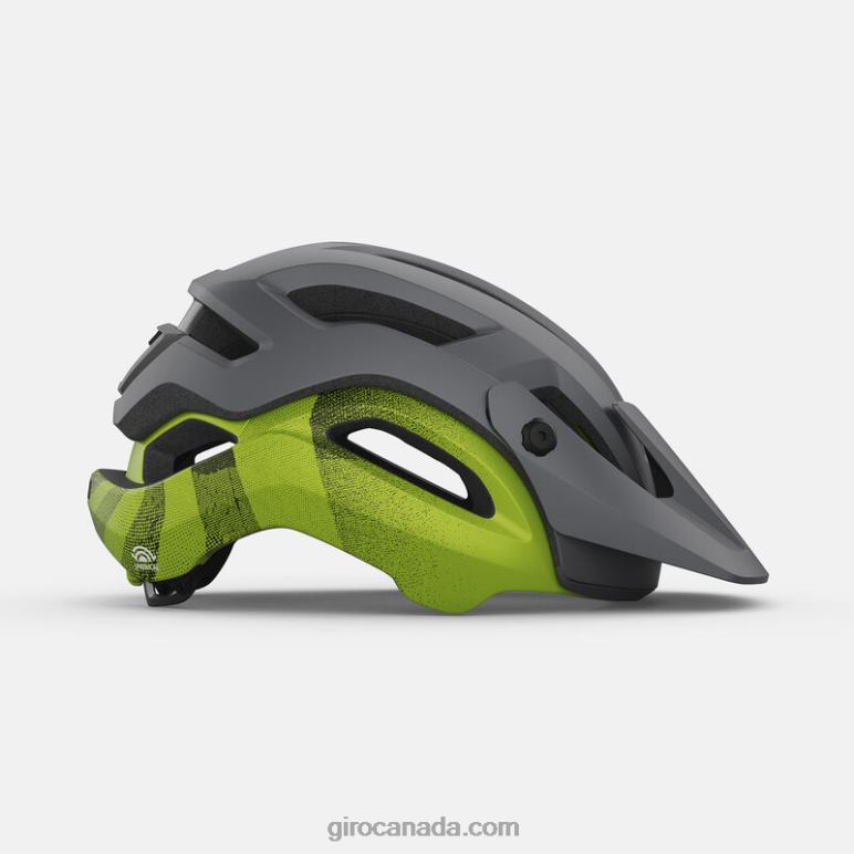 Giro Matte Metallic Black/Ano Lime Unisex Manifest Spherical Helmet 46F4N587