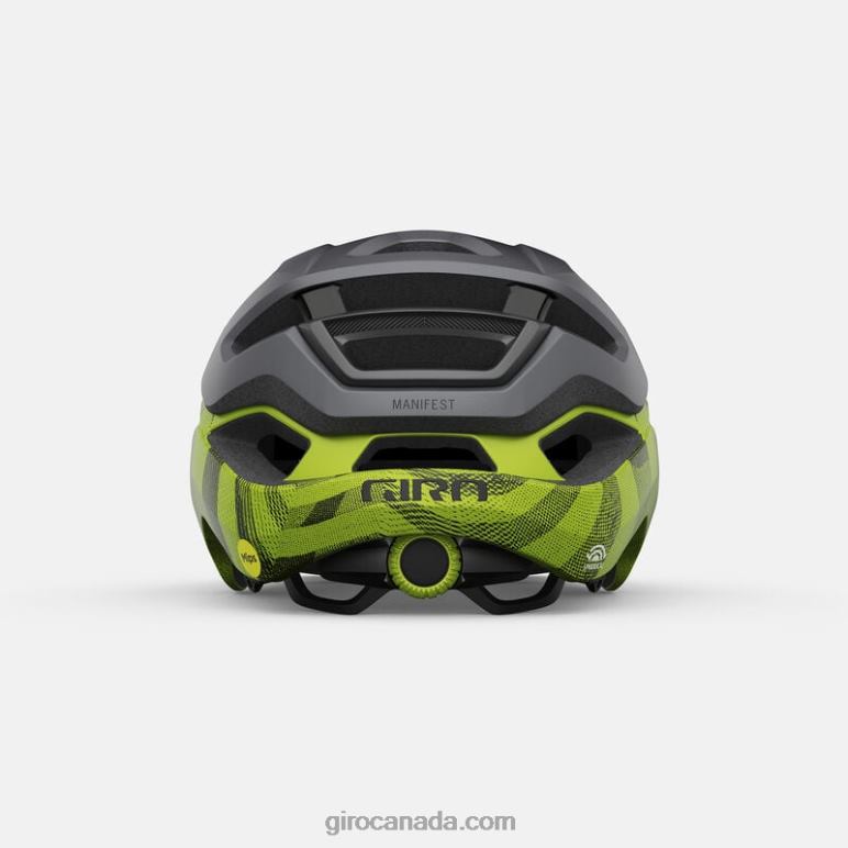 Giro Matte Metallic Black/Ano Lime Unisex Manifest Spherical Helmet 46F4N587