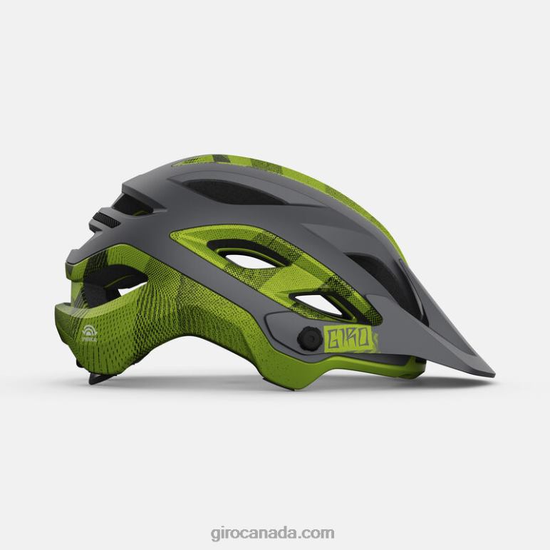 Giro Matte Metallic Black/Ano Lime Unisex Merit Spherical Helmet 46F4N475