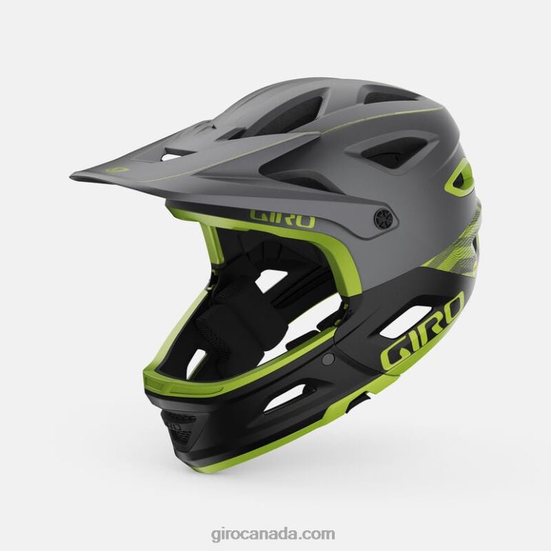 Giro Matte Metallic Black/Ano Lime Unisex Switchblade Mips Helmet 46F4N556