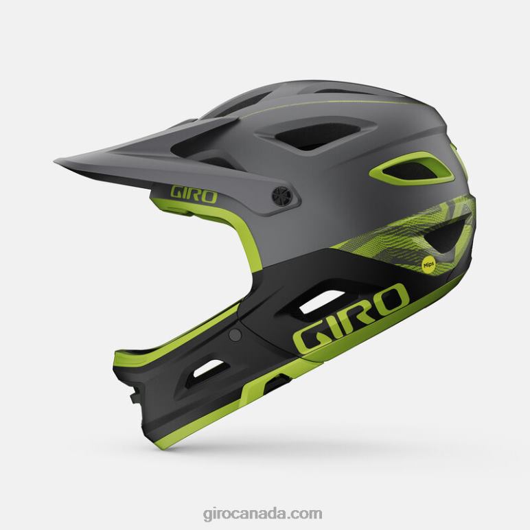 Giro Matte Metallic Black/Ano Lime Unisex Switchblade Mips Helmet 46F4N556