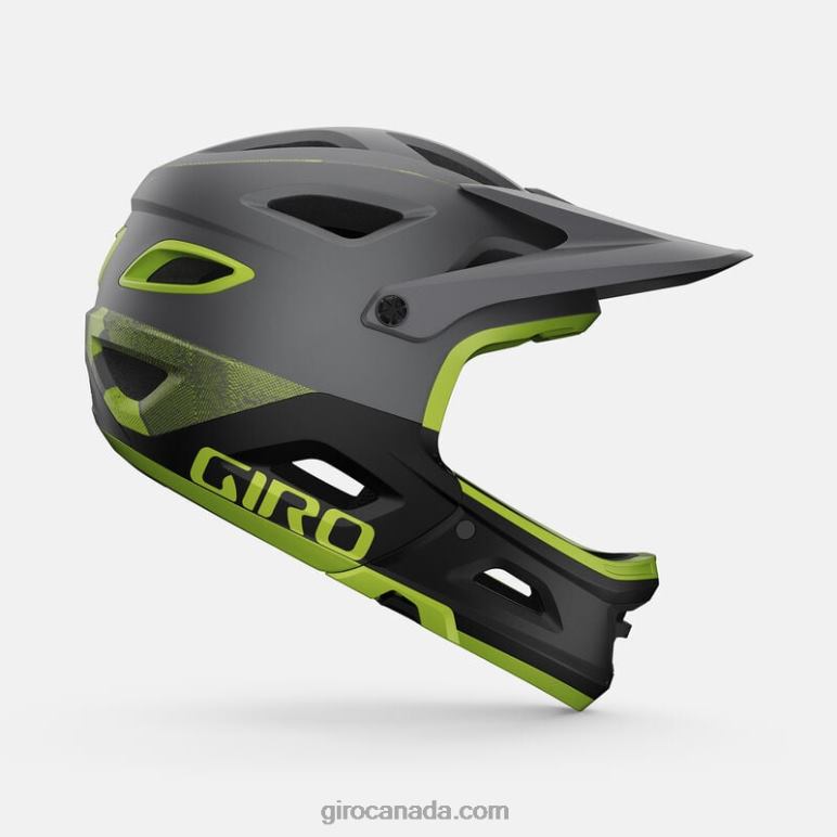 Giro Matte Metallic Black/Ano Lime Unisex Switchblade Mips Helmet 46F4N556