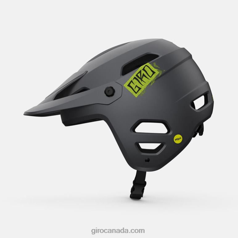 Giro Matte Metallic Black/Ano Lime Unisex Tyrant Spherical Helmet 46F4N283