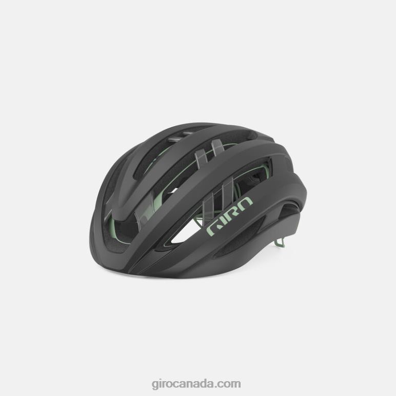 Giro Matte Metallic Coal/Space Green Unisex Aries Spherical Helmet 46F4N21