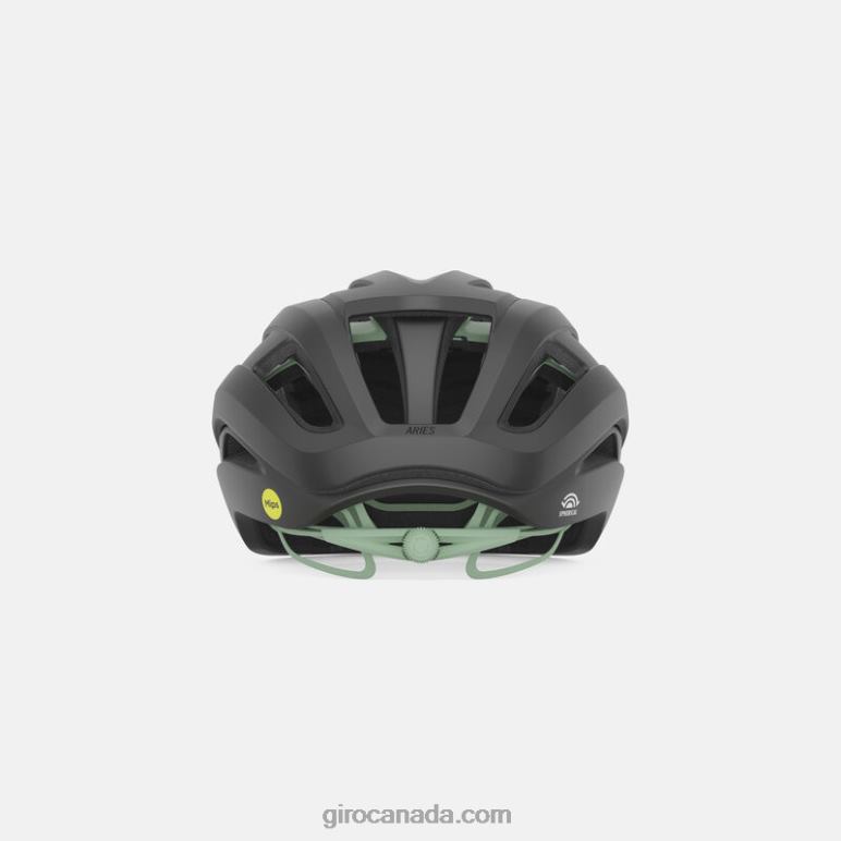 Giro Matte Metallic Coal/Space Green Unisex Aries Spherical Helmet 46F4N21