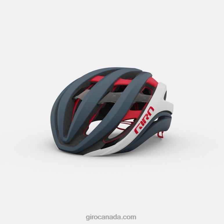 Giro Matte Portaro Grey/White/Red Unisex Aether Spherical Helmet 46F4N270