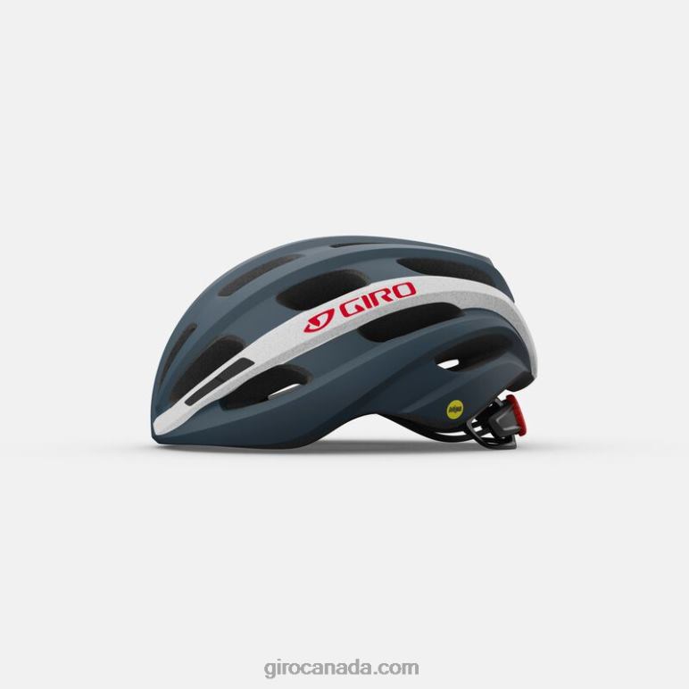 Giro Matte Portaro Grey/White/Red Unisex Isode Mips Helmet 46F4N560