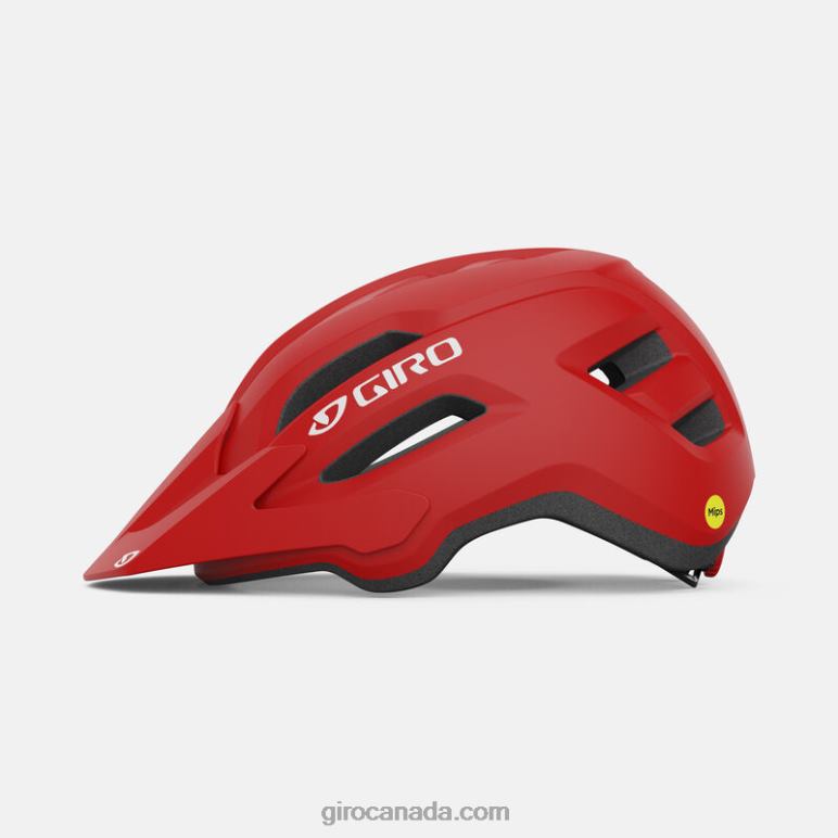 Giro Matte Trim Red Unisex Fixture Mips Ii Helmet 46F4N323