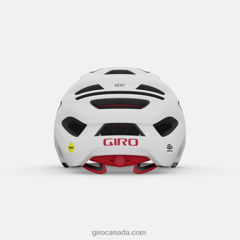 Giro Matte White/Black Unisex Merit Spherical Helmet 46F4N477