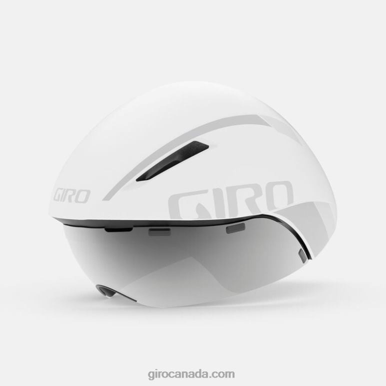 Giro Matte White/Silver Unisex Aerohead Mips Helmet 46F4N312