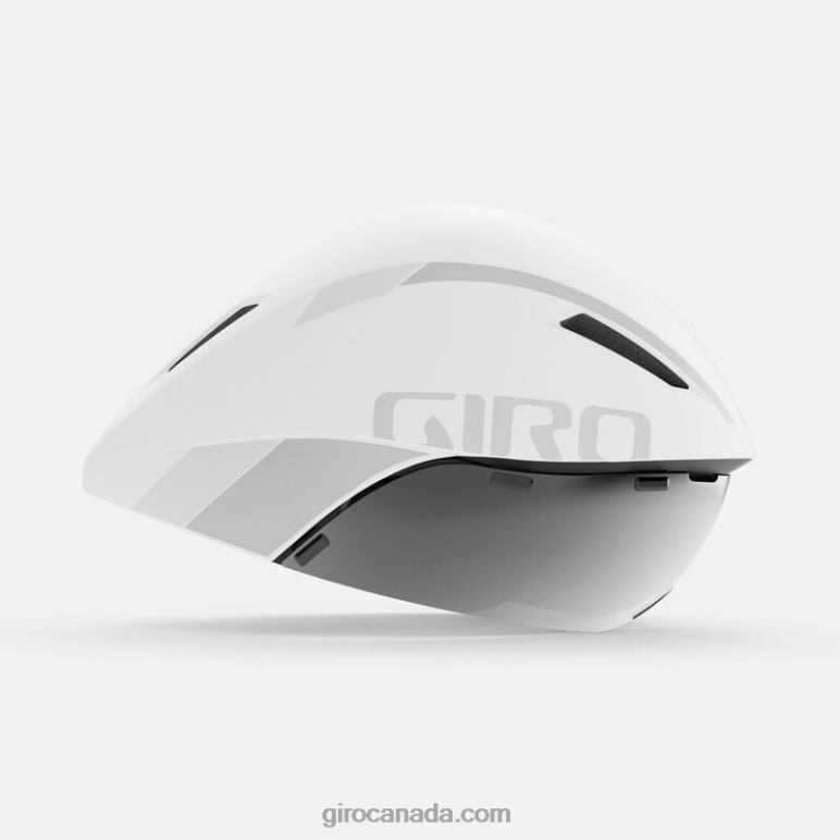 Giro Matte White/Silver Unisex Aerohead Mips Helmet 46F4N312