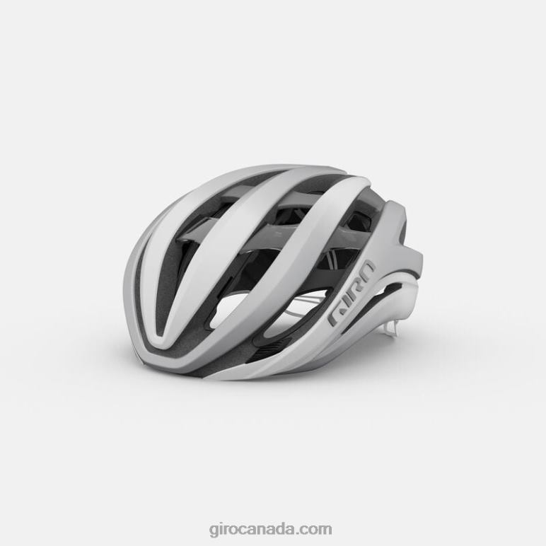 Giro Matte White/Silver Unisex Aether Spherical Helmet 46F4N271