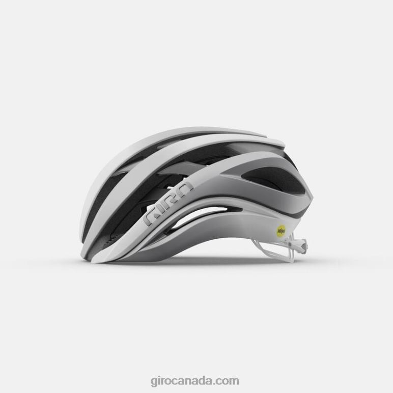 Giro Matte White/Silver Unisex Aether Spherical Helmet 46F4N271