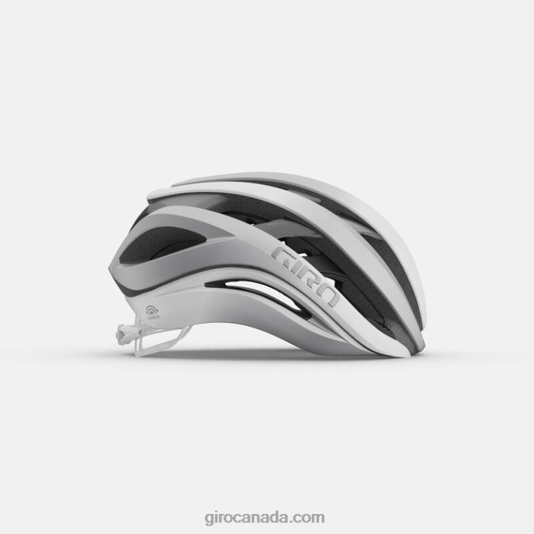Giro Matte White/Silver Unisex Aether Spherical Helmet 46F4N271