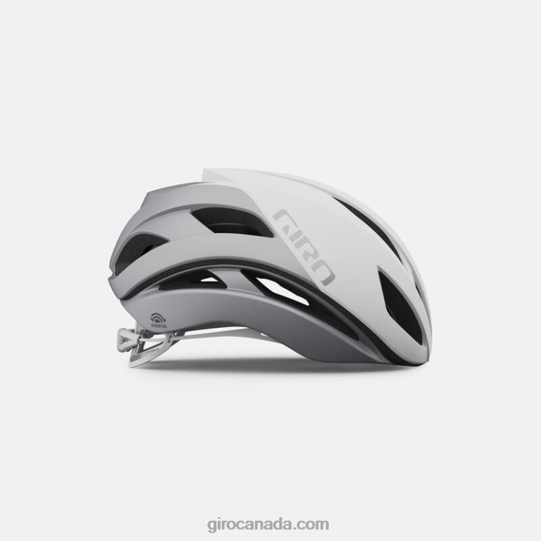 Giro Matte White/Silver Unisex Eclipse Spherical Helmet 46F4N80
