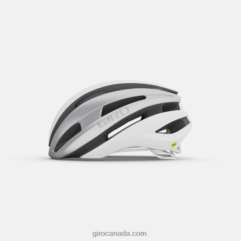 Giro Matte White/Silver Unisex Synthe Mips Ii Helmet 46F4N485