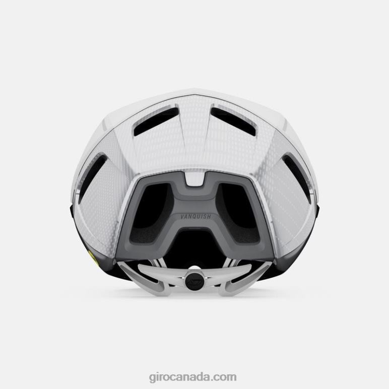 Giro Matte White/Silver Unisex Vanquish Mips Helmet 46F4N633