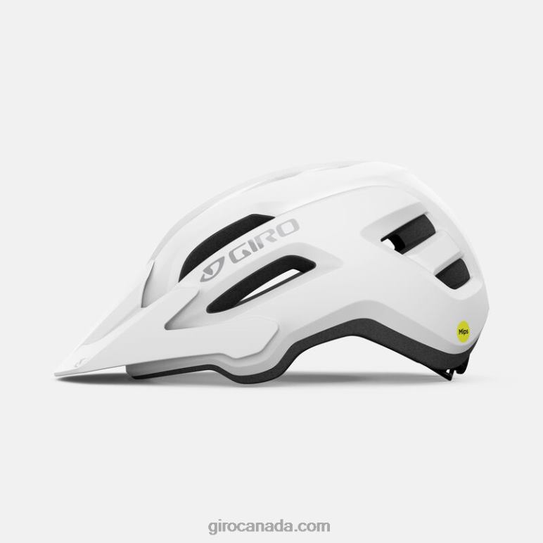 Giro Matte White Unisex Fixture Mips Ii Helmet 46F4N325
