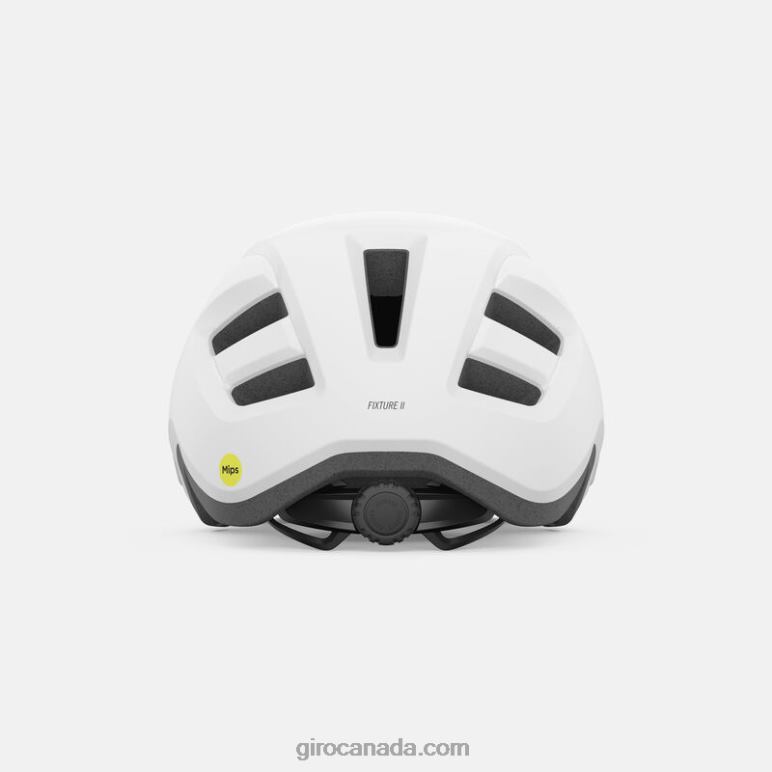 Giro Matte White Unisex Fixture Mips Ii Helmet 46F4N325