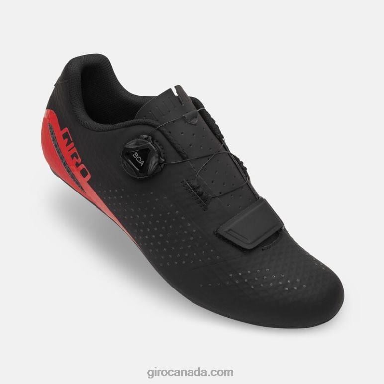 Giro Black/Bright Red Unisex Cadet Shoe 46F4N73