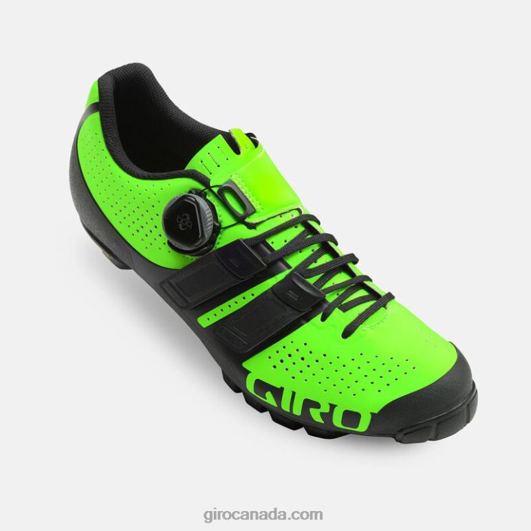 Giro Lime/Black Unisex Code Techlace Shoe 46F4N1542