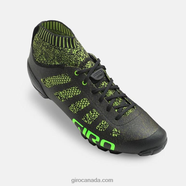 Giro Lime/Black Unisex Empire Vr70 Knit Shoe 46F4N1057