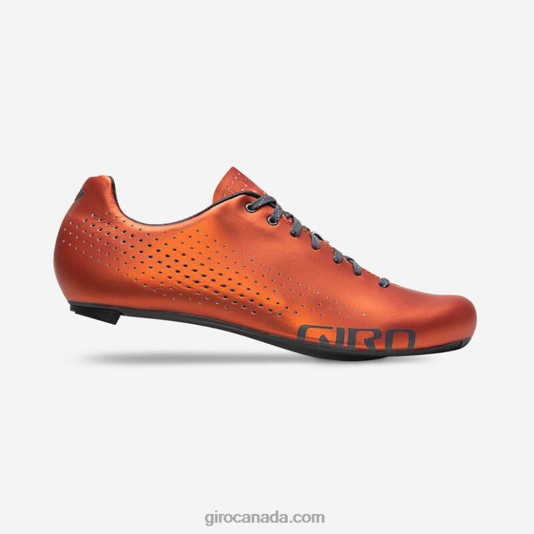 Giro Red Orange Anodized Unisex Empire Shoe 46F4N533