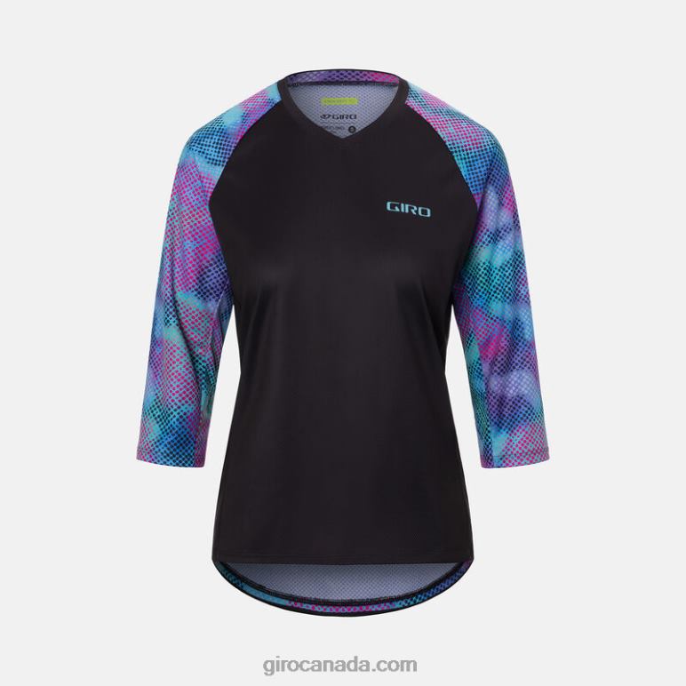 Giro Black Chroma Dot Women Roust 3/4 Jersey 46F4N1250