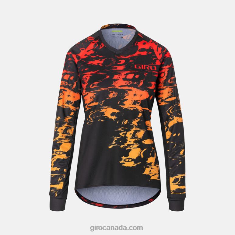 Giro Black Hyperglitch Women Roust Ls Jersey 46F4N730