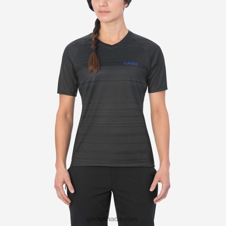 Giro Black Lines Women Roust Jersey 46F4N1296