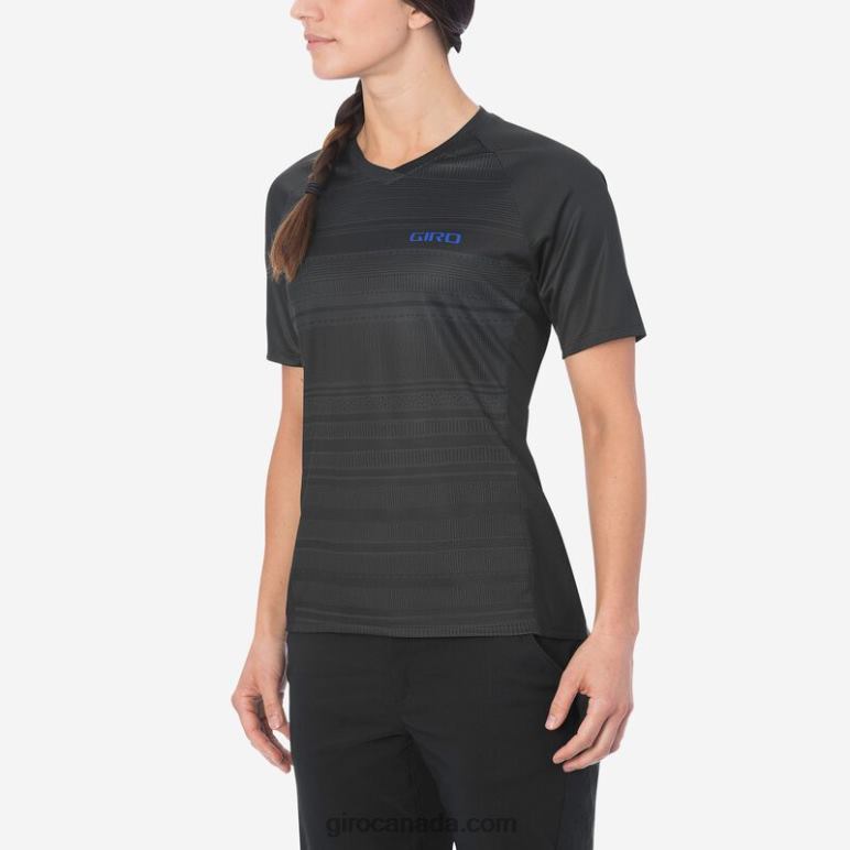 Giro Black Lines Women Roust Jersey 46F4N1296