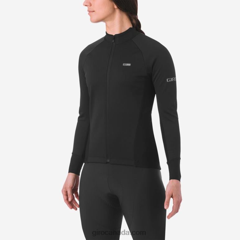 Giro Black Women Chrono Pro Windbloc Jersey 46F4N684