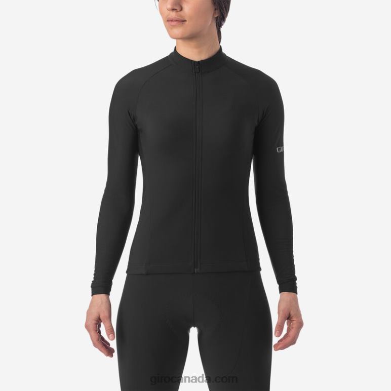 Giro Black Women Chrono Thermal Ls Jersey 46F4N697