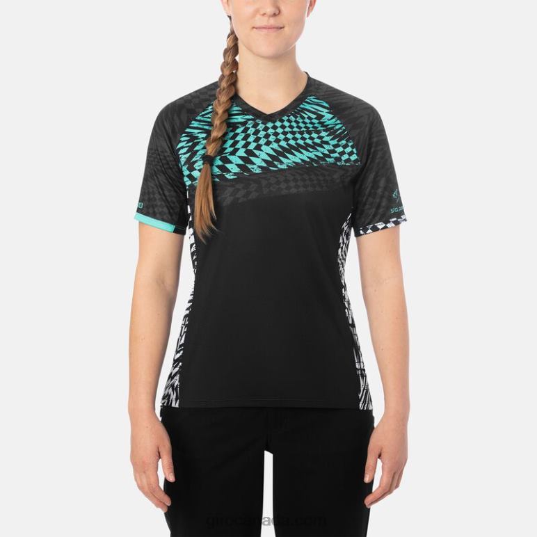 Giro Black Yasuda Women Roust Jersey 46F4N1298