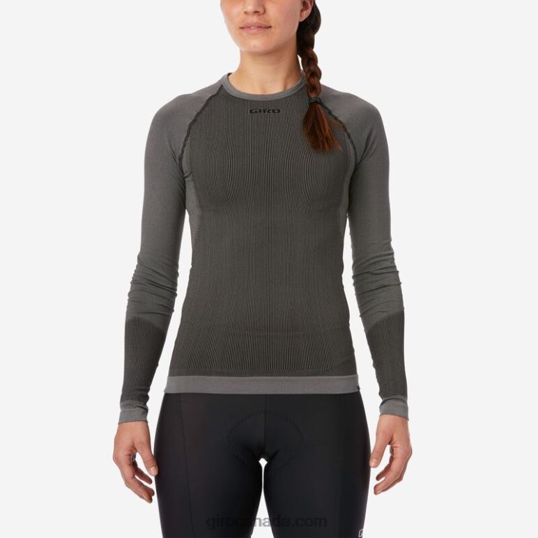 Giro Charcoal Women Chrono Long Sleeve Base Layer 46F4N139