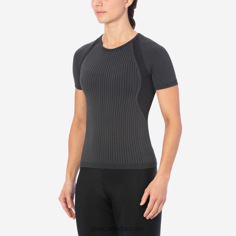 Giro Charcoal Women Chrono Short Sleeve Base Layer 46F4N701