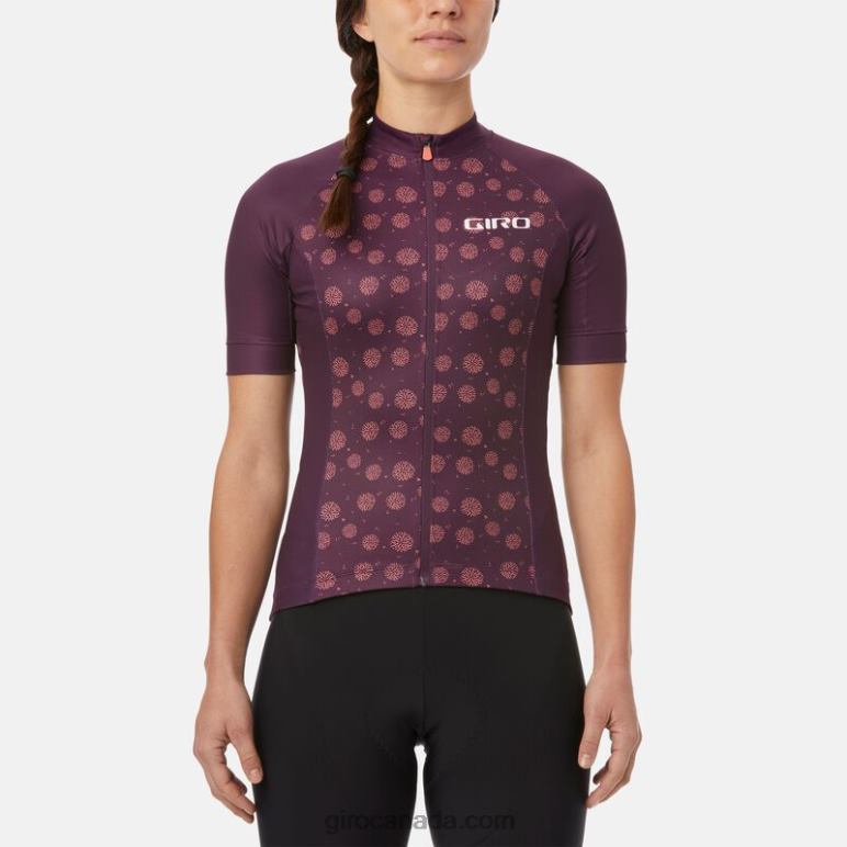 Giro Dusty Purple Palm Burst Women Chrono Sport Jersey 46F4N1235