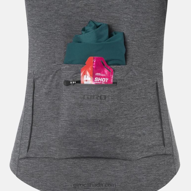 Giro Grey Heather Women New Road Jersey 46F4N1290